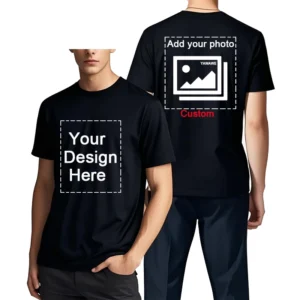 men's customizable t shirt crew neck comfortable stylish fit personalized perfect for men's designs or messages custom t shirt