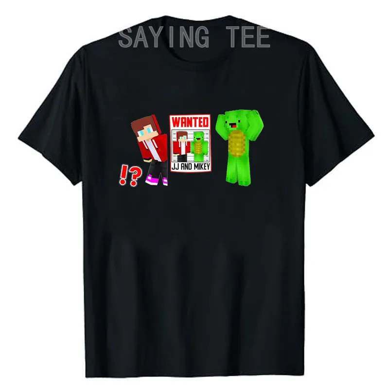 jj and mikey wanted!? premium t shirt humor funny video gamer graphic outfit boys fashion saying tee novelty gift gaming clothes jj and mikey wanted!? premium t shirt humor funny video gamer graphic outfit boys fashion saying tee novelty gift gaming clothes
