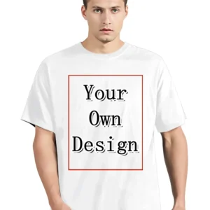 men's custom t shirt with your own logo text and photo printed on the front and back tshirt costume graphic tee tops